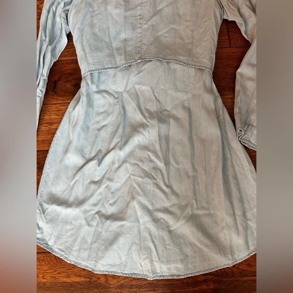Sanctuary Light Blue Denim Shirt Dress Size L